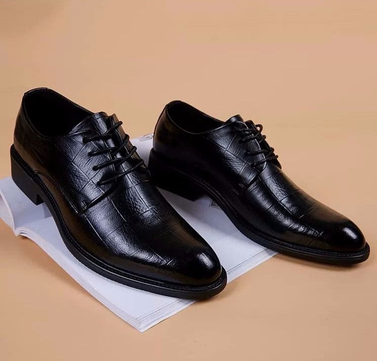 Zapatos De Cuero Italiano Para Hombre