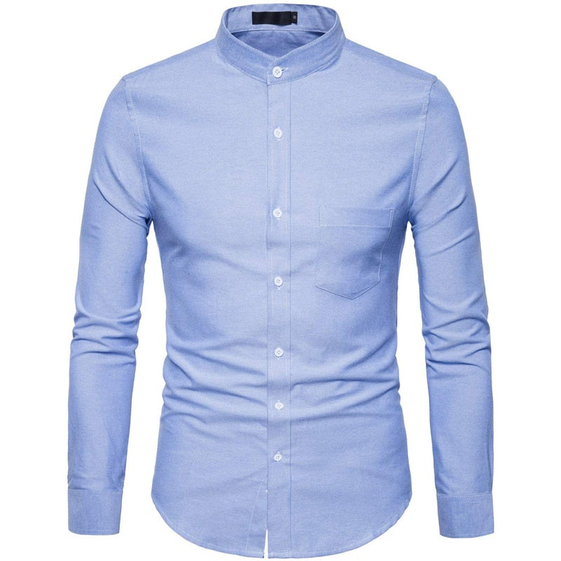 Men's Thin Collar Cotton Shirt