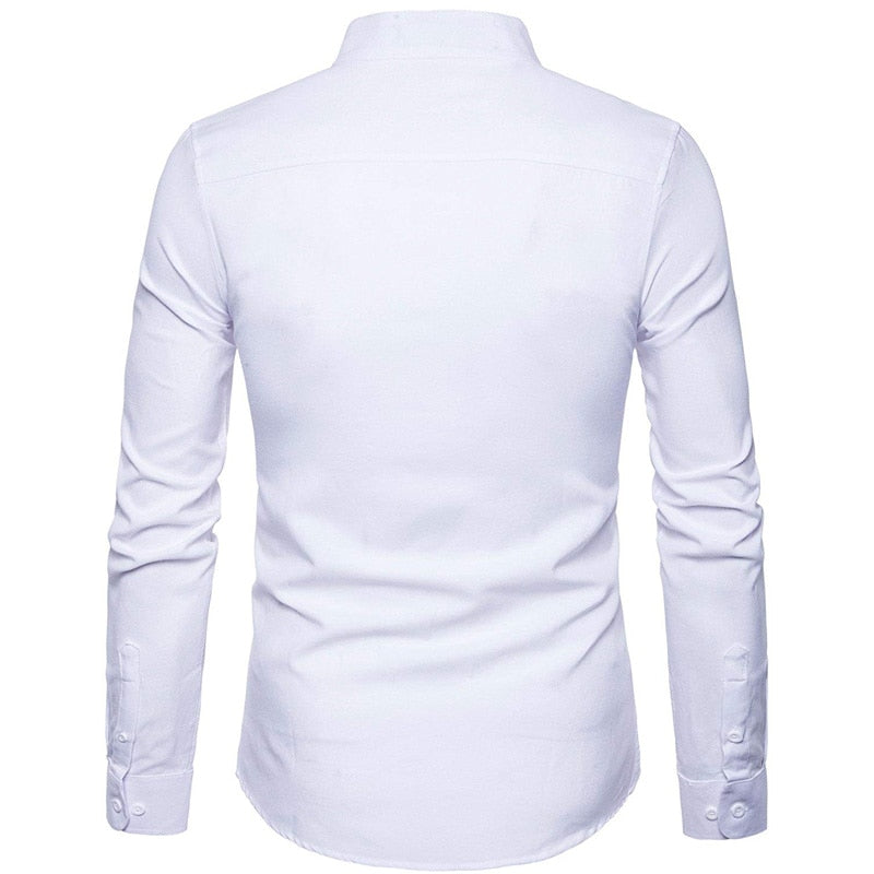 Men's Thin Collar Cotton Shirt