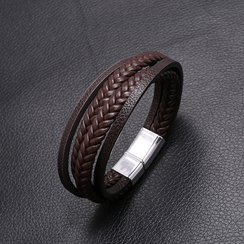 Men's Classic Genuine Leather Bracelet