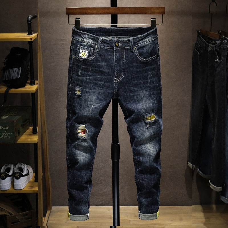 Jeans Ajustado Para Hombre