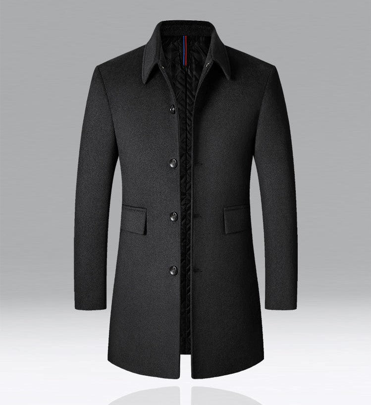 Wool Jacket With Collar For Men
