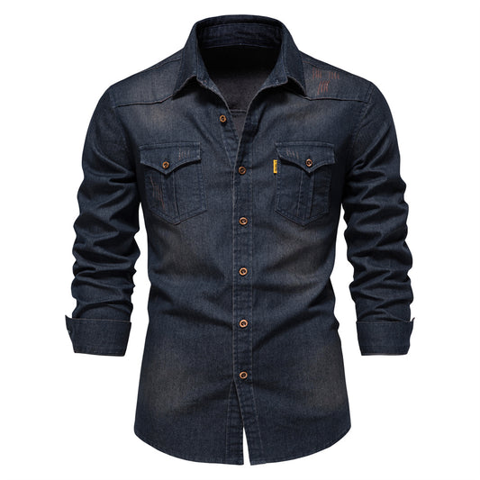 Camisa Cotton (Spandex) Para Hombre