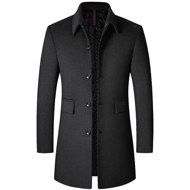 Wool Jacket With Collar For Men
