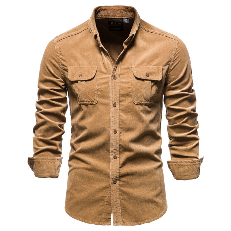 100% Cotton Long Sleeve Shirt For Men